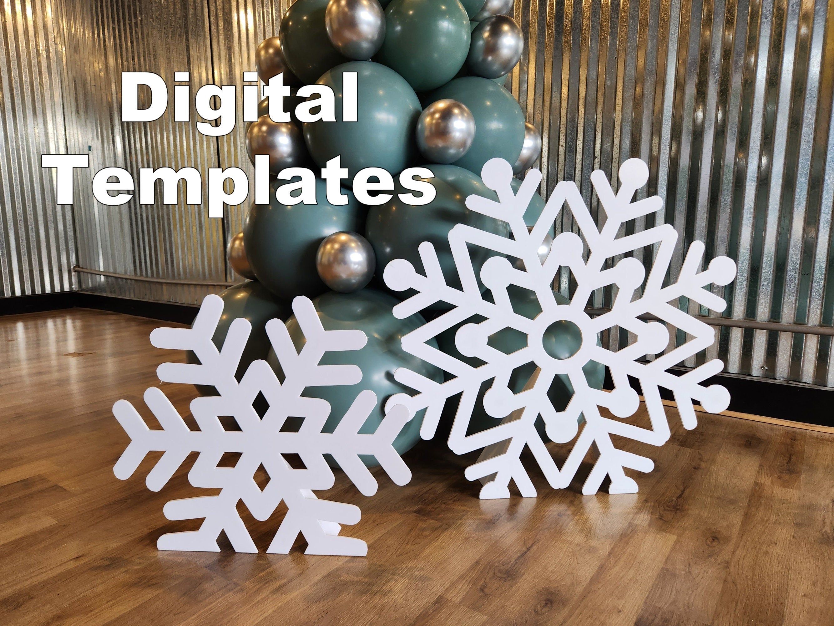 Freestanding Snowflake Template  Digital Template – Event Answer