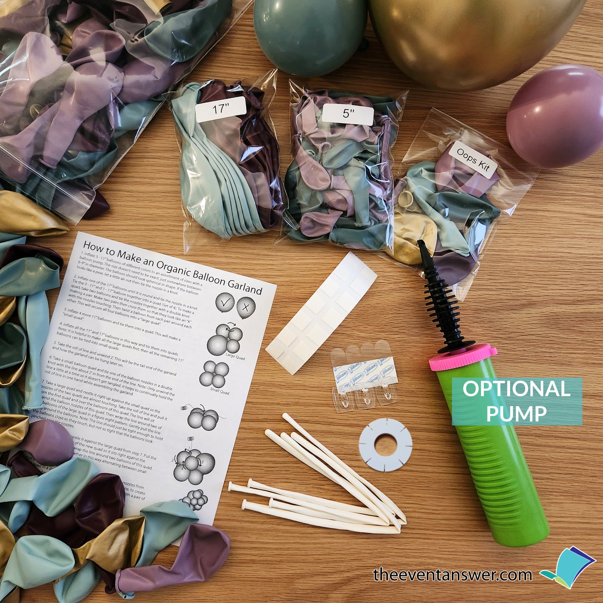 Organic Balloon Garland Kit - Wildflower – Event Answer