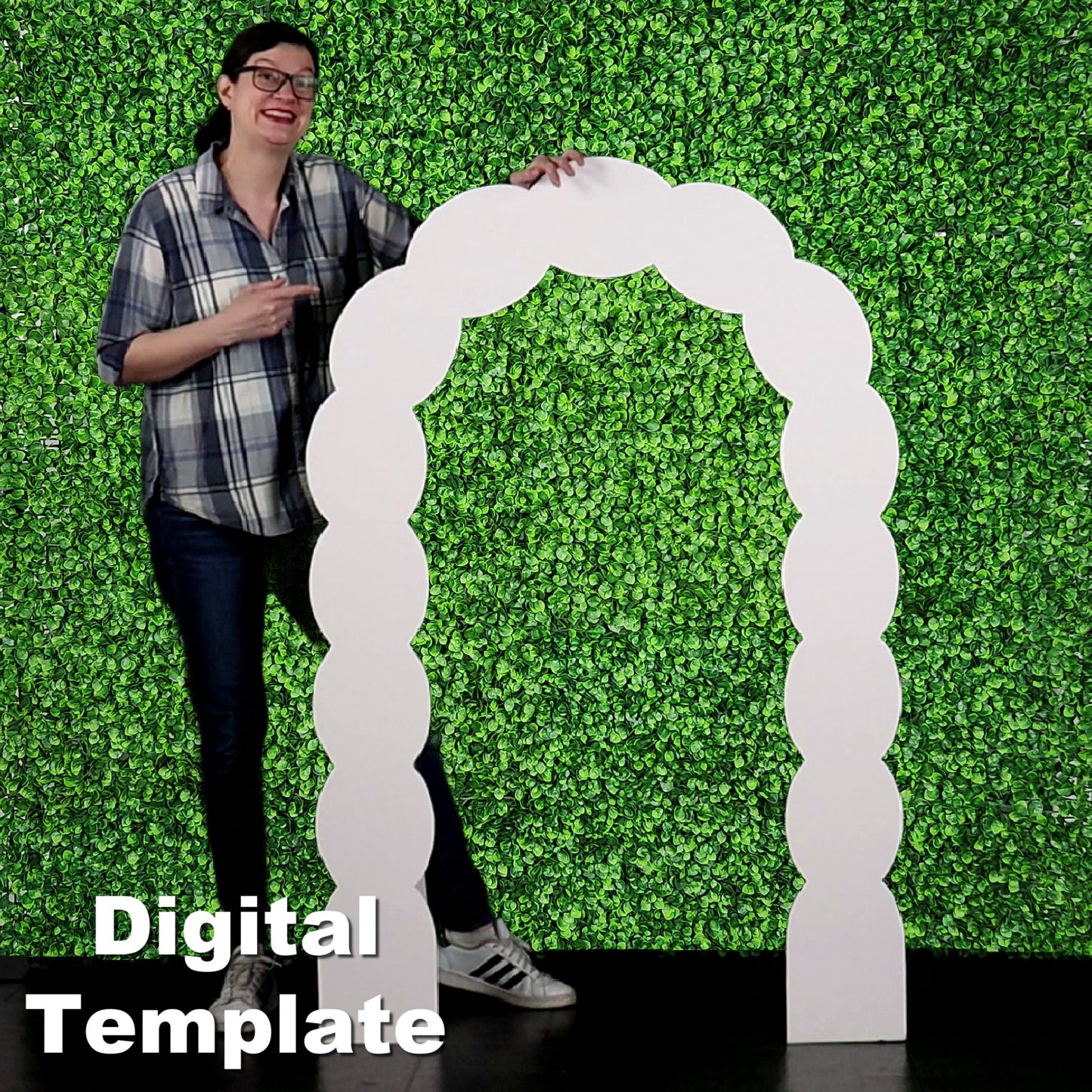 40x60" Scalloped Arch Backdrop Template and Tutorial | Digital Template