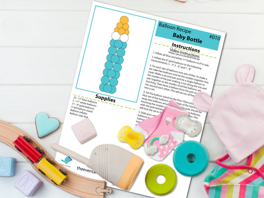 Balloon Baby Bottle Tutorial and Plans | Digital Plans for a Balloon Base