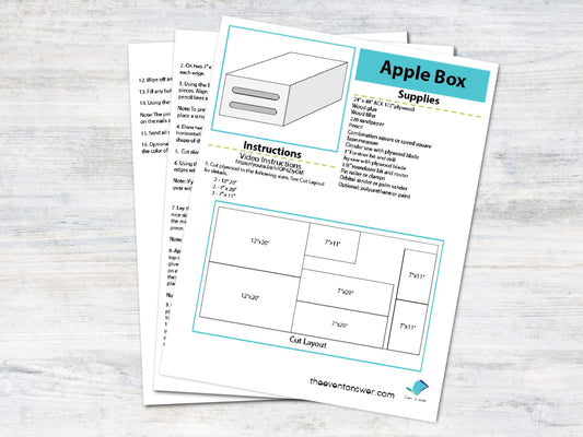 Apple Box Tutorial and Plans | Digital Plans