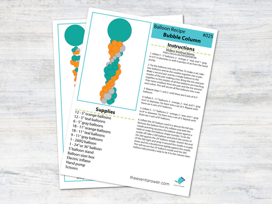 Bubble Balloon Column Tutorial and Plans | Digital Balloon Recipe