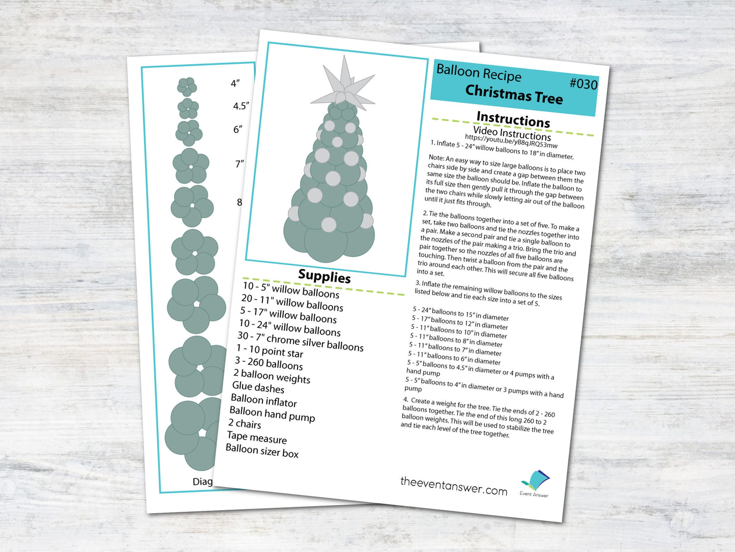 Balloon Christmas Tree Tutorial and Plans | Digital Balloon Recipe